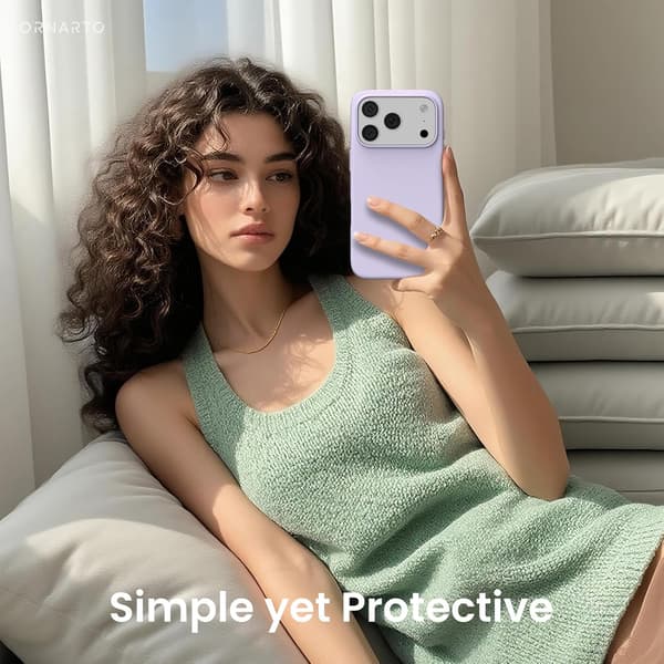 Fodral för iPhone Pro 6,3 tum Mjukt flytande silikonfodral Stötsäkert tunt mikrofiberfoder Fullt skydd Lila