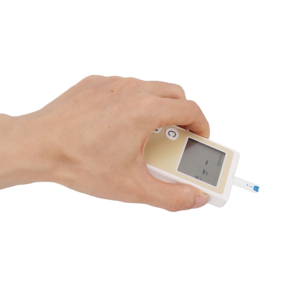 Blodsockermonitorsats Bärbar röstmeddelande Automatisk diabetesmätare med testremsor för självövervakning av blodsocker i hemmet