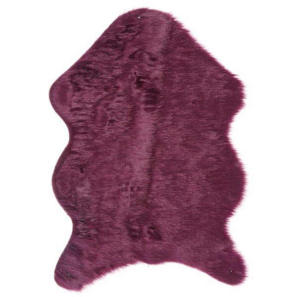 Myk teppe kunstig ull varmt teppe stoltrekk teppe for soverom gulv sofa stue lilla