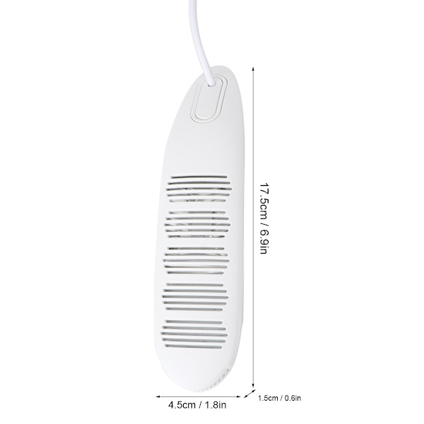 Bärbar USB-skotorkare Intelligent Timing Deodorisering Skostövel Torkmaskin USB 5V Vit