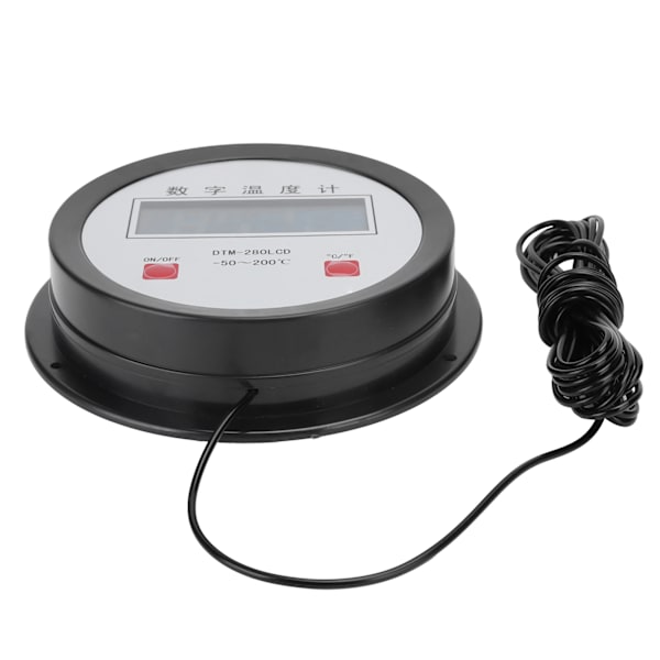 Digitalt termometer Auto temperaturmåler Sensor med probe til fiskebeholder akvarium