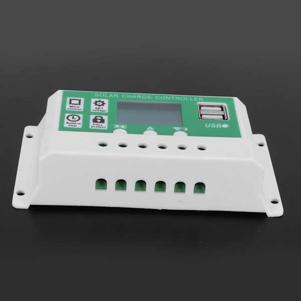 30A 12V 24V LCD Aurinkoenergian Lataussäädin Aurinkopaneeli Akun Säädin Kaksois-USB-Ulostulolla