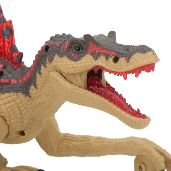Fjärrkontroll Dinosaurie Leksak Realistisk 2.4G Elektrisk Fjärrkontroll Simulering Spinosaurus Modell Leksak för Barn Pojkar Flickor Khaki Dubbel Batteri
