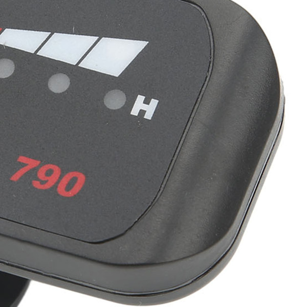 Elektrisk sykkel LED-strømindikatorpanel Elektrisk sykkelmodifisering Display Meter med vanntett 5P hannkontakt for 22,2 mm styre 24V