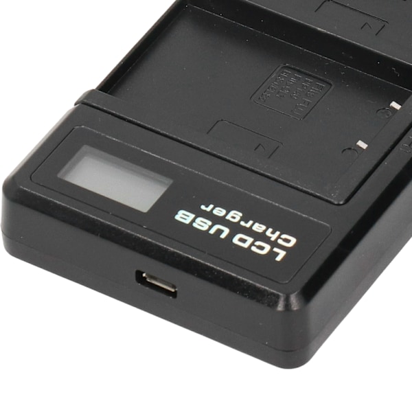Bærbar kamera batterioplader til BLS5 USB kamera dobbelt oplader med LCD-skærm