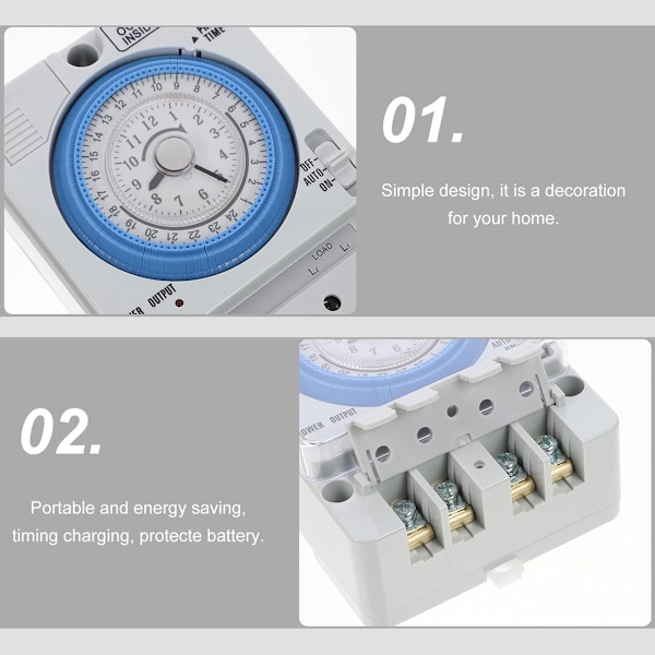 Daglig analog klokke mekanisk timer tidtaker