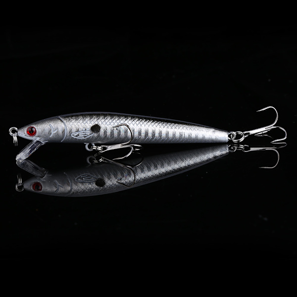 10 stk fargerike fiske lokker 95mm Crankbaits skarpe kroker agn fiskeutstyr