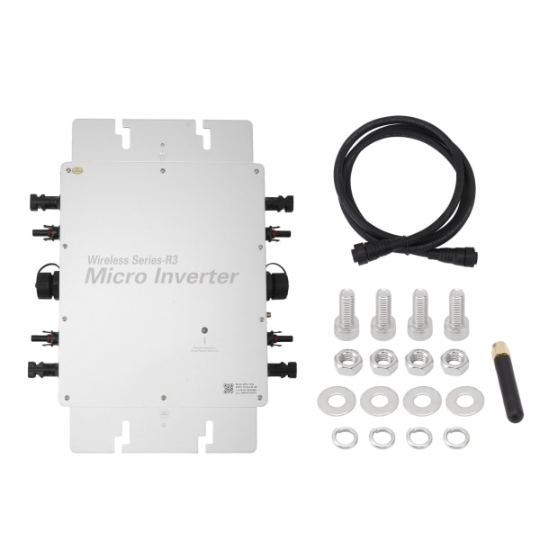 Solar Grid Tie Micro Inverter Self Cooling IP65 WVC 1200W 100V‑240V Solar Micro Inverter for Home Power Generation System
