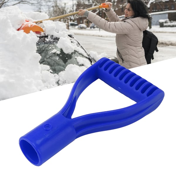 Spadhåndtak Plast 32mm Inner Diameter D Grip Håndtak Spade Håndtak Erstatning for Snøspade Graving Raking Blå