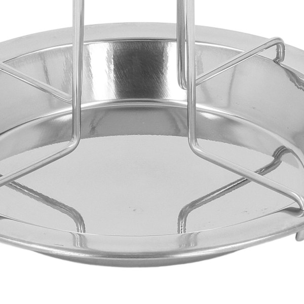 Vertikal kyllingrist i rustfritt stål for grilling i ovnen for å støtte stekt kylling. Enkel å sette i ovnen eller grillen og andre grillbeholdere, non-stick.