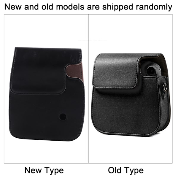 PU-skinnveske med skulderstropp for Fujifilm Instax Mini 11-kamera - Svart