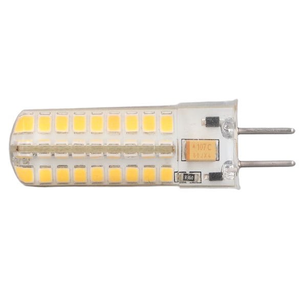 6 stk. GY6.35 LED-pære 7W AC DC12V 700lm 72 LED'er 360 graders LED-majspære til pendellamper loftslamper varmt lys (2700K-3000K)