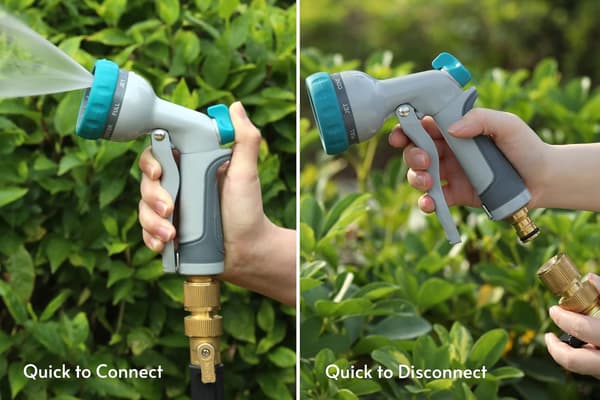 Massiv messing 3/4 tommer haveslange lynkoblinger til vandingssystem 2 sæt