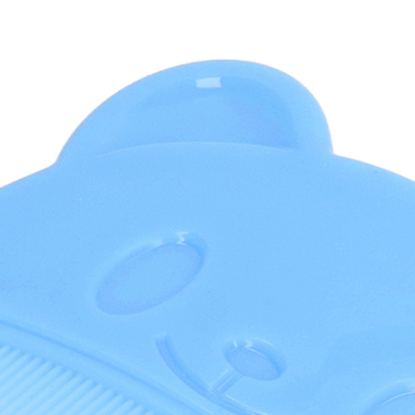 2PCS Baby Scalp Brush Set Mjuk Sensorisk Silikon Badborste Bekväm Nyfödda Hårbotten Badverktyg Blå