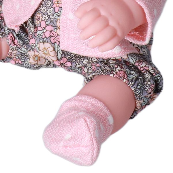Realistisk Reborn Baby Doll Fashion 12in Tvättbar Vit Flicka Mjuk Kropp Leksak för Barn FödelsedagspresentQ12G-002C-026 Grå
