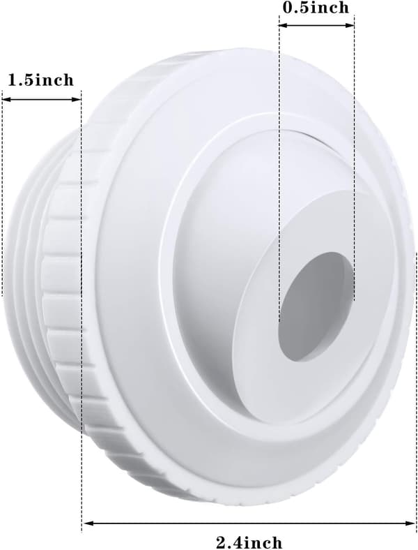 Pool Jetmunstycken SP1419D Flödesinloppskoppling Öppning Vattenriktad Retur med MIP-gänga 3-pack