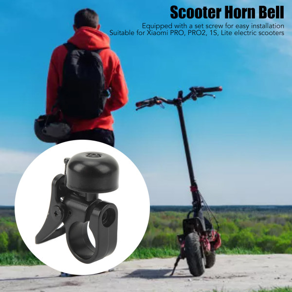 Elektrisk Scooter Klokke Sort Aluminiumlegering Høj Lyd Scooter Horn til Xiaomi Pro PRO2 1S Lite