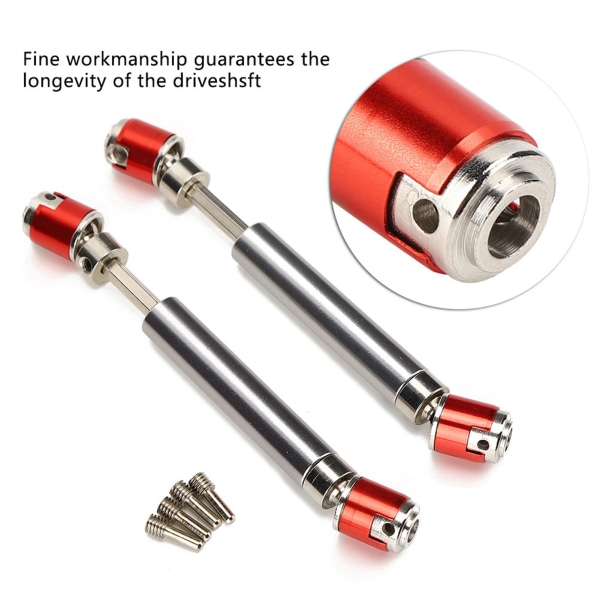 2 st metallväxellådsdrivaxel passar för Axial SCX10 D90 1/10 RC Crawler Mini Car Parts