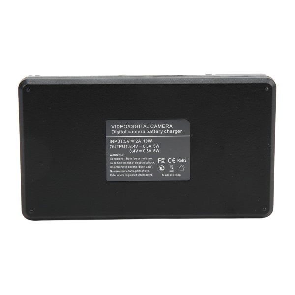 LCD dobbelt USB-oplader med TypeC-interface til LPE6-modelkamera-batterioplader