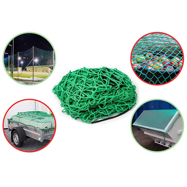 Lastbilsflak Lastnät för Pickup Heavy Duty Säkert Skydd Lastbils Lastförvaring Organizer Mesh Nät för Transport 1,5x1,5m / 4,9x4,9ft