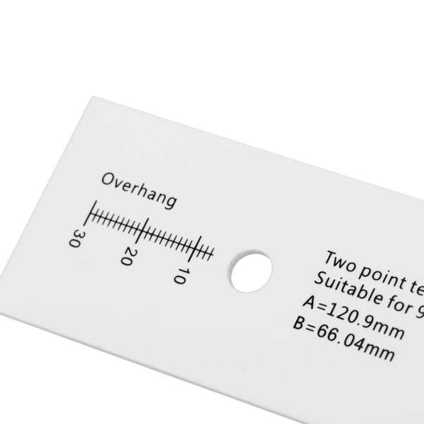 Patroninnstilling Protractor Tool Akryl LP Phono Patroninnstilling Stylus Innstilling Protractor for Måling