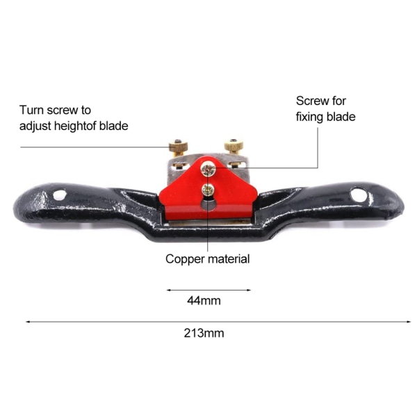 9\"/215mm Justerbar Håndkant Høvlskraber Håndværktøj til Træbearbejdning