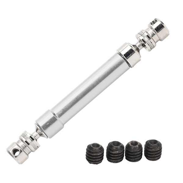 100mm Aluminiumlegering Justerbar Hex Drivaxel Tillbehör för 1/10 Crawler RC Bilar Silver