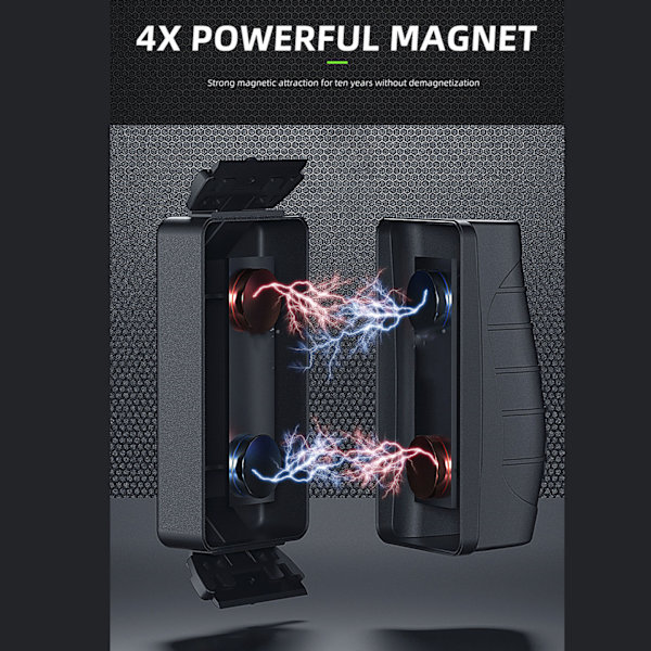 Magnetisk algskrapa flytande dubbelsidig repfri akvarium stark magnetisk rengöring för akvarium fisktank svart