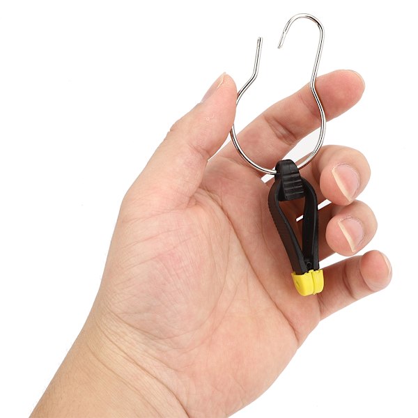 2 st Utomhus Pin Rostfritt Stål Anti Förlorad Hängande Ring Power Clip Release Clamp Fiskeutrustning (liten)