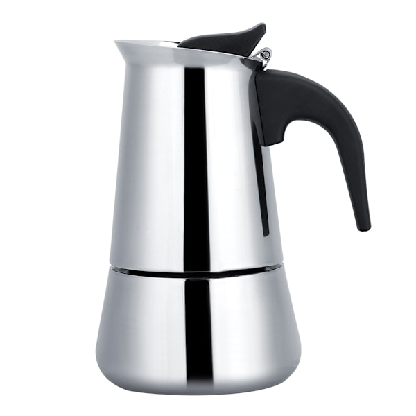 Bærbar rustfri stål kaffekande Moka espressomaskine Mokka-kande (200 ml)