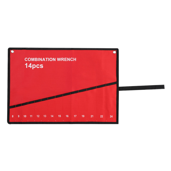 Multi Pocket Roll Up Værktøjsopbevaringspose Nøgle Tang Nøgleholder Lærred Organizer(14 Lommer)