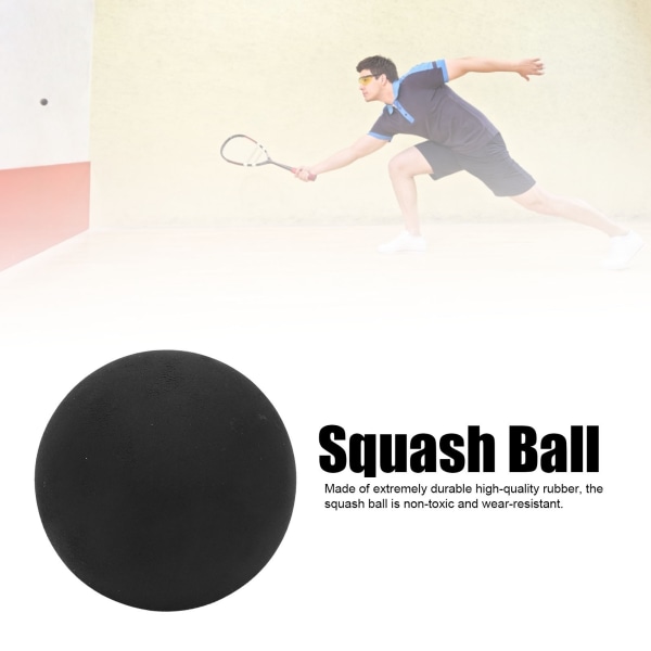 37mm Sports Competition Squash Ball Dobbel Gul Prikk Gummi Squash Baller for Trening og Øvelse