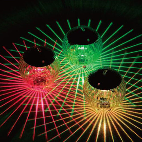 2 st Flytande poollampor Solbatteridrivna Blommor Uppblåsbar Vattentät Glow Globe, Utomhuspool bolllampa Färgglad föränderlig LED Nattlampa