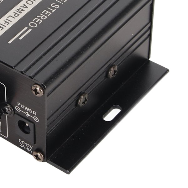 Bluetooth 5.0 Effektforstærker Klar Lydkvalitet Aluminiumslegering 20Hz til 20KHz 12V Universal til Bil Hjem