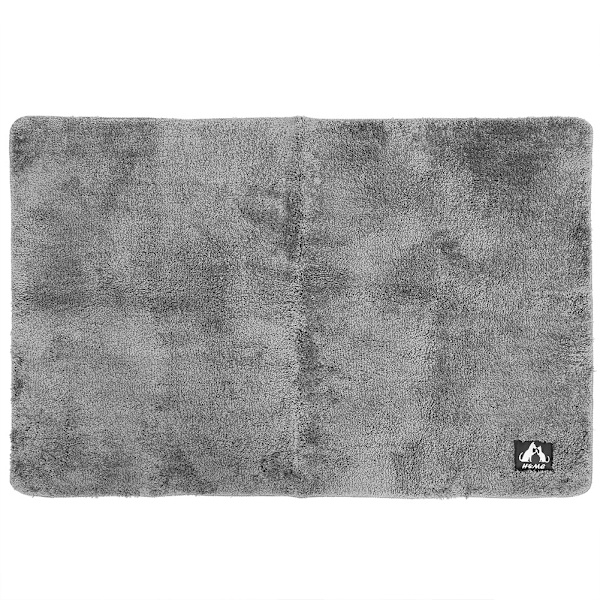 Mjuk Dörrmatta Halksäker Absorberande Golvmatta Sängbord Matta för Hem Badrum Sovrum Grå 80x120cm