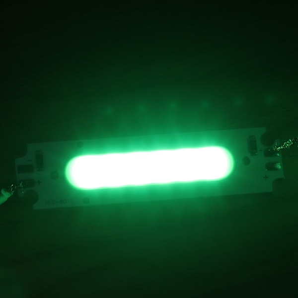 10 kpl LED-siruja COB-valonlähde Pitkä nauhavalaisinhelmet 12V 2W Auton valaistustarvikkeet Vihreä valo