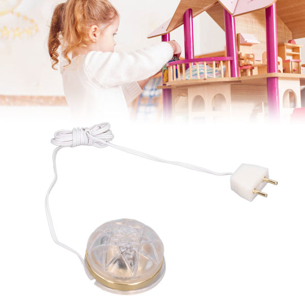 Dockhuskronljus Miniatyrmodell Levande Delikat Utbytbar Glödlampa 1:12 Dockhuslampor