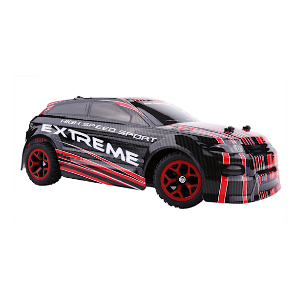 2,4 GHz fjärrkontroll 4 hjul driven racingbil crawler fordon sport leksaksbil (röd)