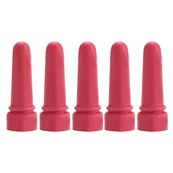 5 stk. Dyreforingsutstyr Liten Ku Kalv Melkesmokk 6,9 cm Lengde Gummi Melkedrikkesmokker