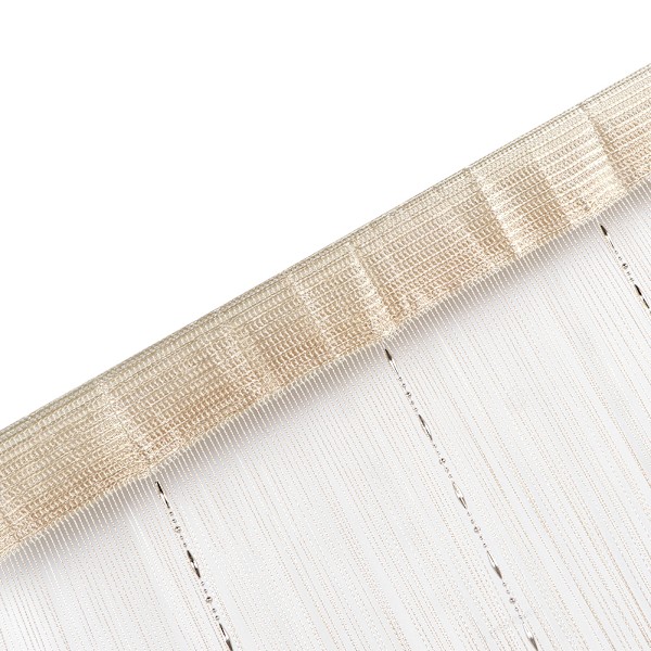 Polyester Dør- og Vinduesgardin til Soveværelse og Stue Dekoration (Beige)