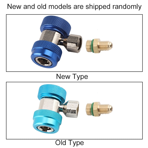 R134A/C Lavtryk Højtryk Hurtigkobling Aircondition Kobling Adapter   Ekstraktor Ventilkern (Blå)