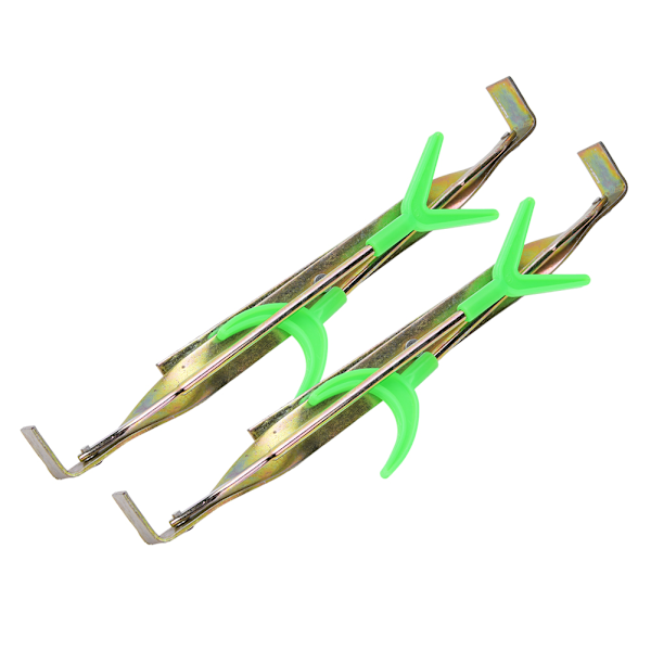 2 kpl kaksipäinen metalliset onkivarret tuelle taittuva kala runko kalastustarvikkeet 26*8*5cm