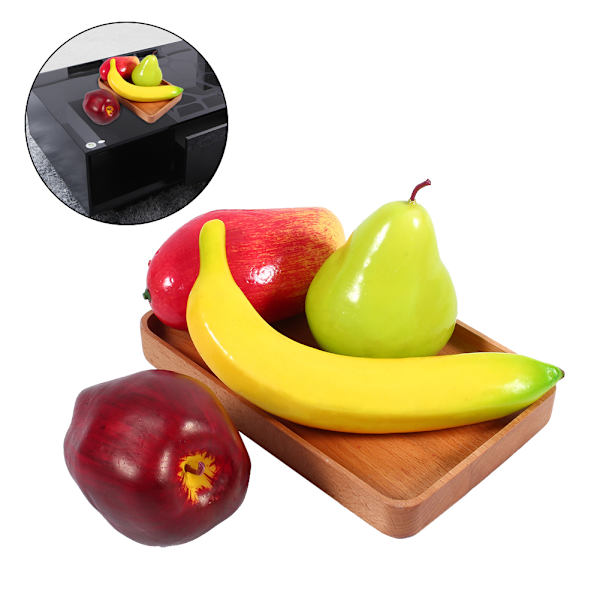8 st/set Plast Frukt Kök Konstgjord Falsk Mat Display Hemfest Dekor Hantverk Naturtrogen