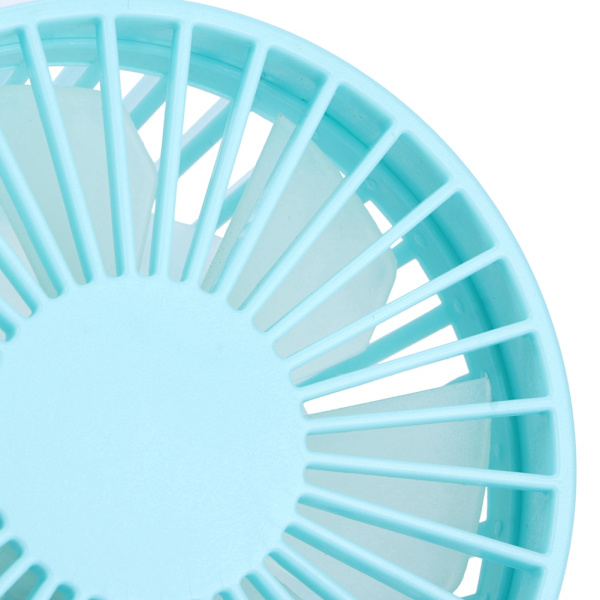 Bærbar Mini Skrivebordsventilator USB Ultra Stille Ventilator 45° Justering til Hjemmekontor DesktopBlå