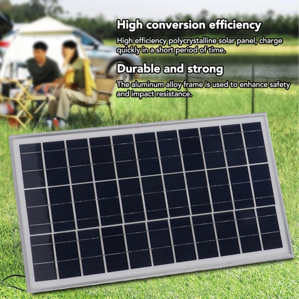 25W solpanel med hög omvandlingseffektivitet, vattentät, robust, hållbar och bärbar för bilar, fartyg och flygplan