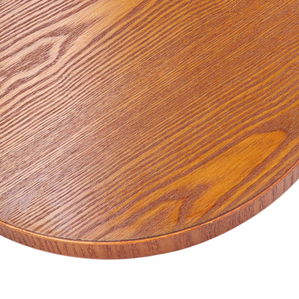 Träs serveringsbricka rund hållbar enkel elegant stil bred applikation blank yta stabil struktur träbricka 30 cm