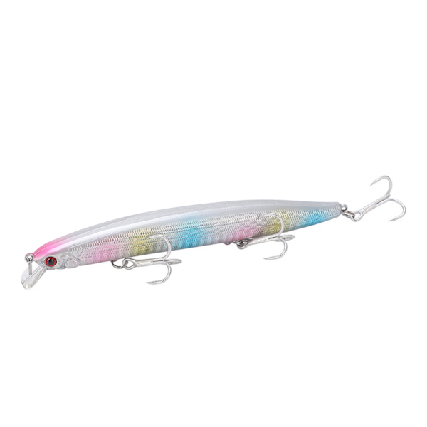Antikorrosion Minnow Lokkemad 3D Øjne Fiske Hard Bait Fiskegrej med 3 Skarpe ModhagerNr. 3