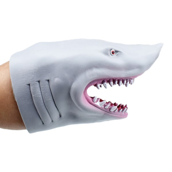 Realistiske dyrehånddukker Handsker Haj Blød Strækbar Legetøj til drenge og piger