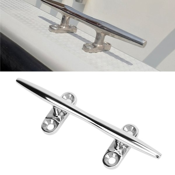 Båd klampe åben bund Heavy Duty 316 rustfrit stål båd dock klamper med installationsskruer til marine båd dock dæk SS316‑5 tommer