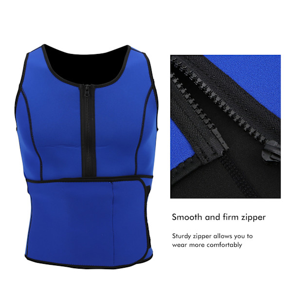 Neopren Sauna Sved Vest Taljetræner til Kvinder Justerbar Slank Vest Body ShaperL